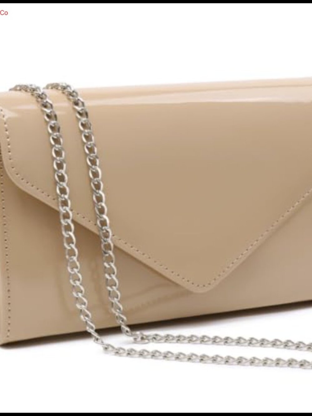 Vegan Patent Leather Evening Bag Clutch Purse Formal Handbag